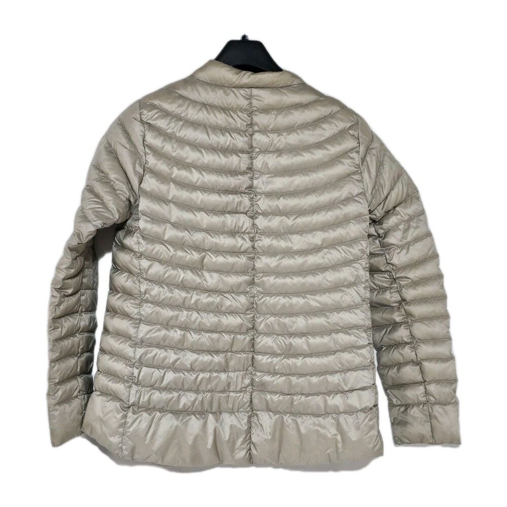 ATHLETA Jacket Womens Packable Goose Down Downkind Lightweight Puffer Small Grey - Picture 3 of 9